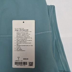 Lululemon align 28" leggings 💚💙